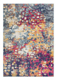 6' X 9' Blue and Ivory Abstract Area Rug - Homeroots