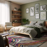 4' X 6' Blue and Gold Abstract Area Rug - Homeroots - Flyclothing LLC