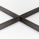 34" Brown Solid Wood And Metal Square Coffee Table - Homeroots - Flyclothing LLC