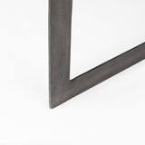 34" Brown Solid Wood And Metal Square Coffee Table - Homeroots