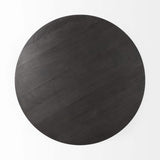 Black Wooden Pedestal Base Coffee Table - Homeroots - Flyclothing LLC