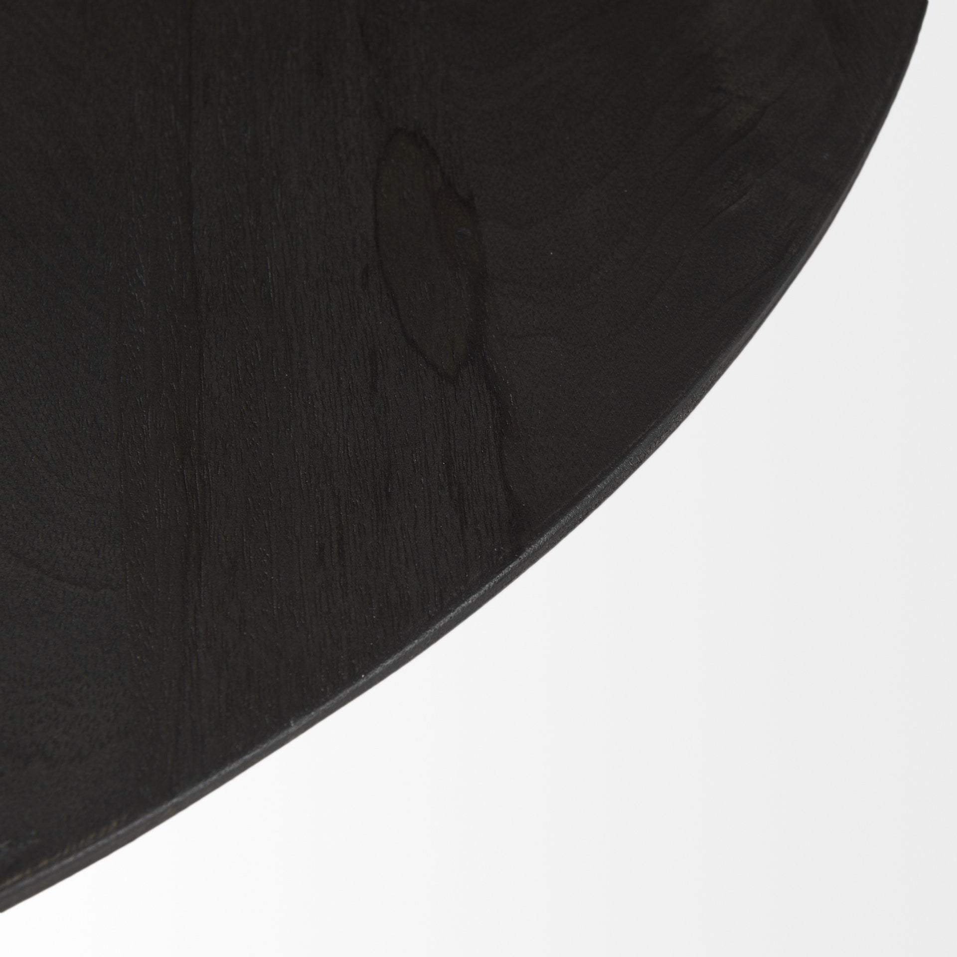 Black Wooden Pedestal Base Coffee Table - Homeroots - Flyclothing LLC