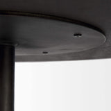 Black Wooden Pedestal Base Coffee Table - Homeroots - Flyclothing LLC