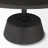 Black Wooden Pedestal Base Coffee Table - Homeroots - Flyclothing LLC