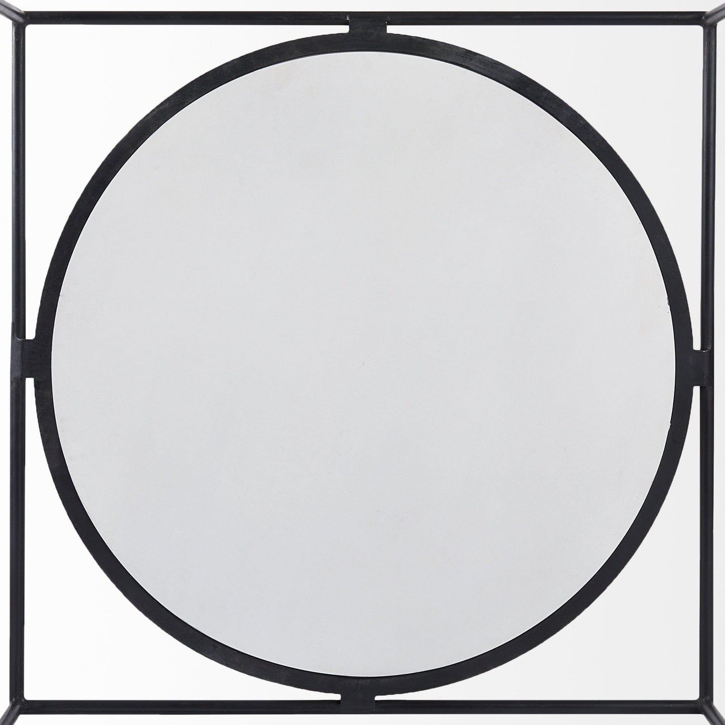 36" White And Black Genuine Marble And Metal Square Coffee Table - Homeroots - Flyclothing LLC