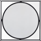 36" White And Black Genuine Marble And Metal Square Coffee Table - Homeroots - Flyclothing LLC