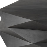 48" Black Octagon Coffee Table - Homeroots