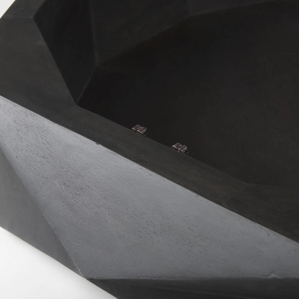 48" Black Octagon Coffee Table - Homeroots