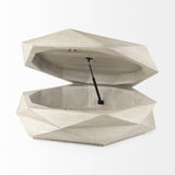 48" Natural Solid Wood Hexagon Lift Top Coffee Table - Homeroots - Flyclothing LLC