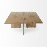 34" Natural Rectangular Coffee Table - Homeroots - Flyclothing LLC