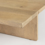 34" Natural Rectangular Coffee Table - Homeroots