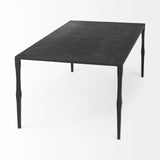 Minimal Black Iron Rectangular Coffee Table - Homeroots