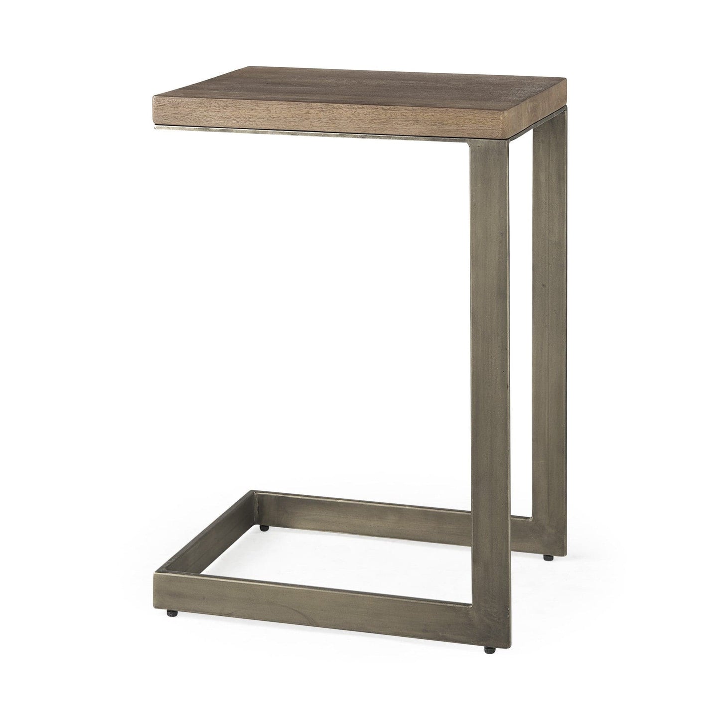 26" Brown Solid and Manufactured Wood Square End Table - Homeroots - Flyclothing LLC
