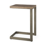 26" Brown Solid and Manufactured Wood Square End Table - Homeroots - Flyclothing LLC
