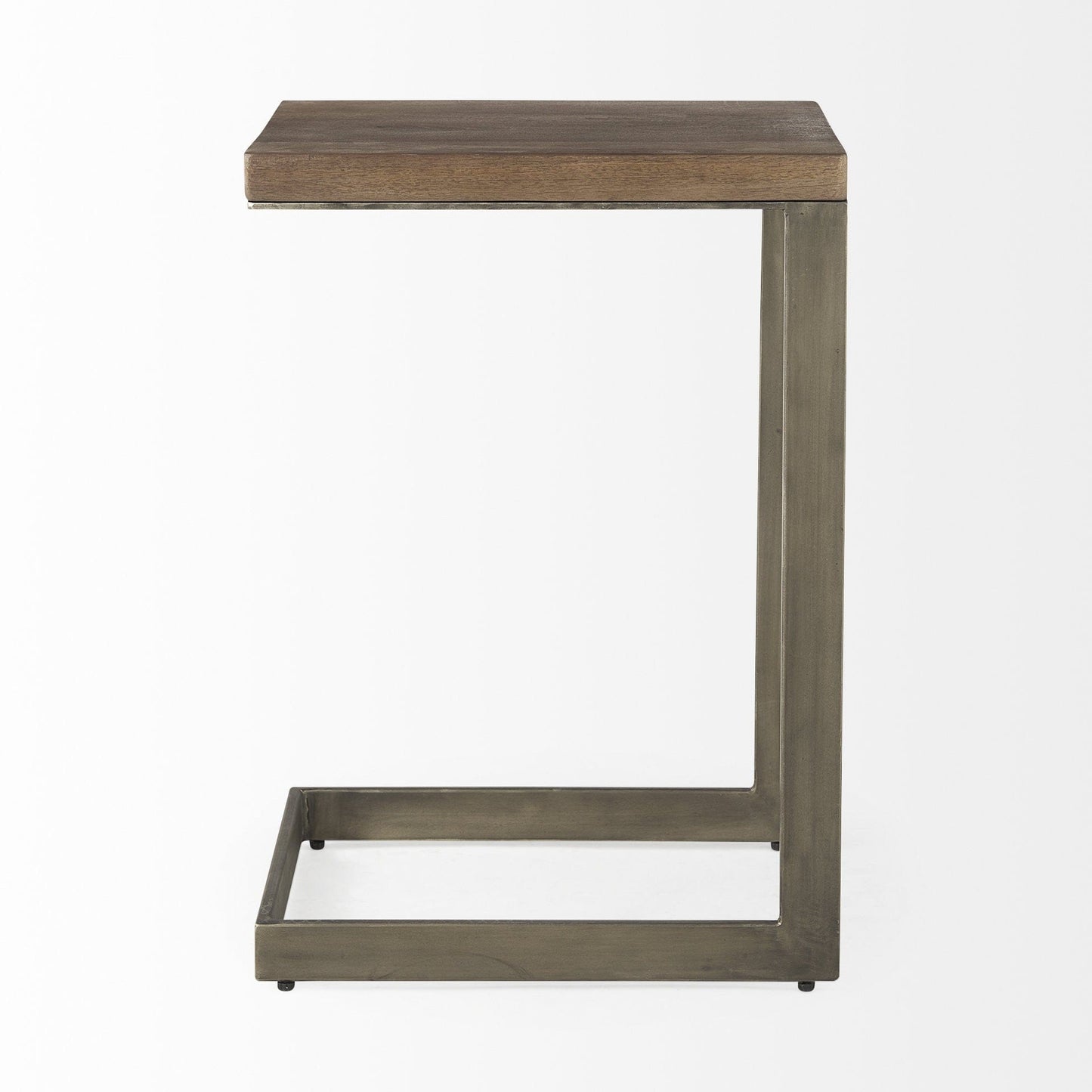 26" Brown Solid and Manufactured Wood Square End Table - Homeroots - Flyclothing LLC
