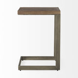 26" Brown Solid and Manufactured Wood Square End Table - Homeroots - Flyclothing LLC