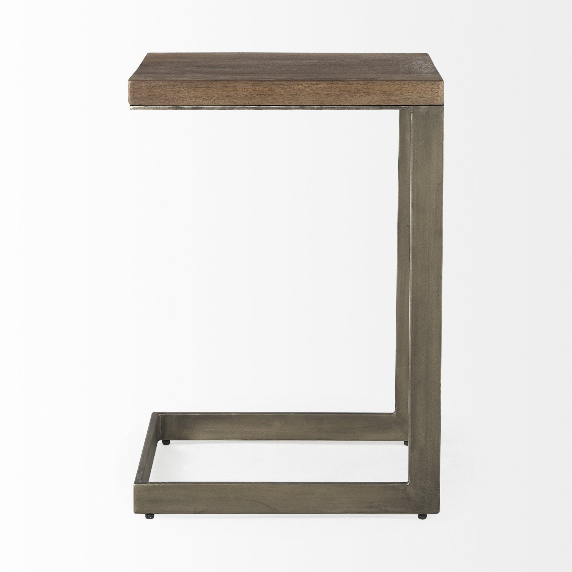 26" Brown Solid and Manufactured Wood Square End Table - Homeroots - Flyclothing LLC