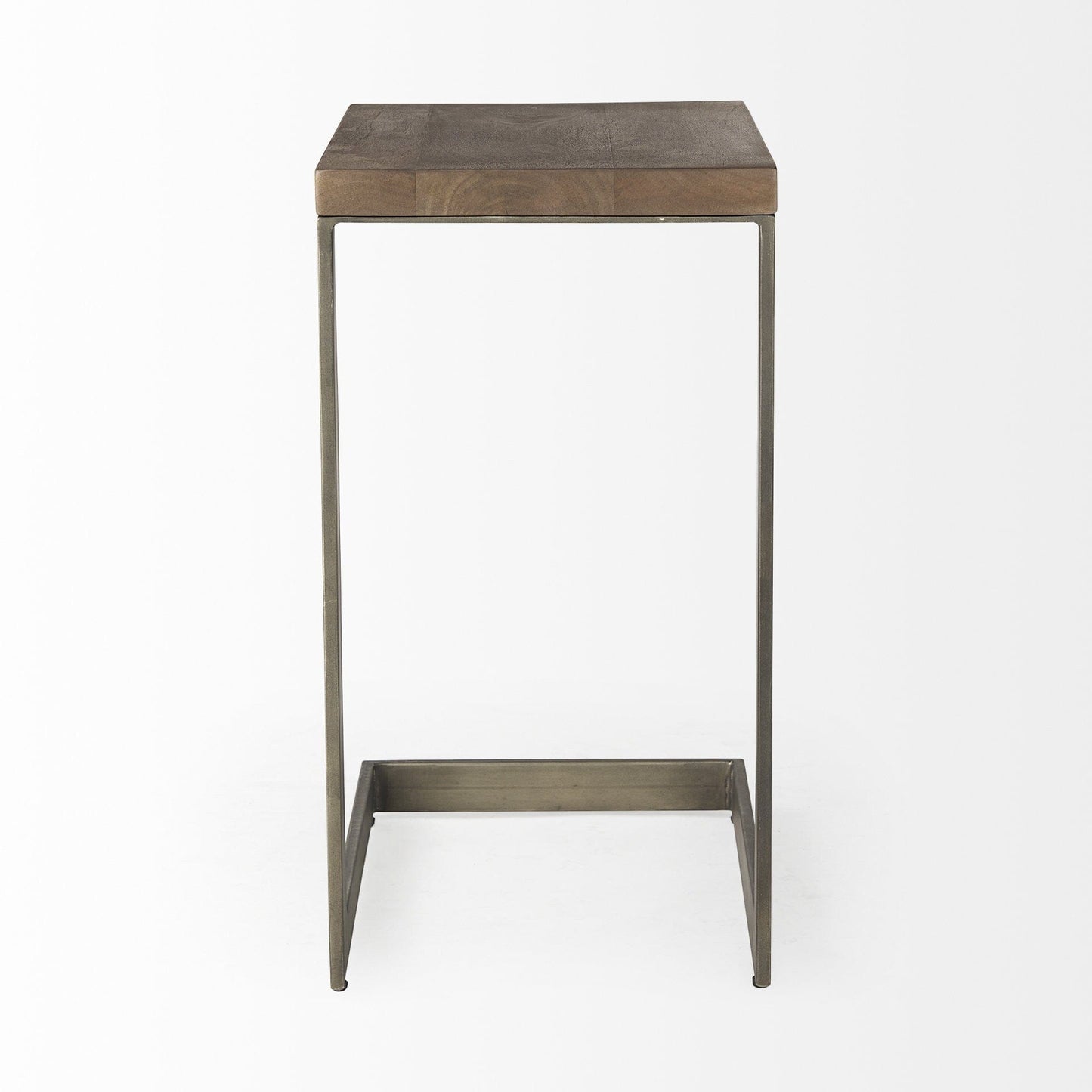26" Brown Solid and Manufactured Wood Square End Table - Homeroots - Flyclothing LLC