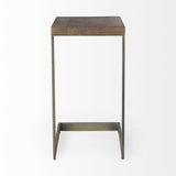 26" Brown Solid and Manufactured Wood Square End Table - Homeroots - Flyclothing LLC