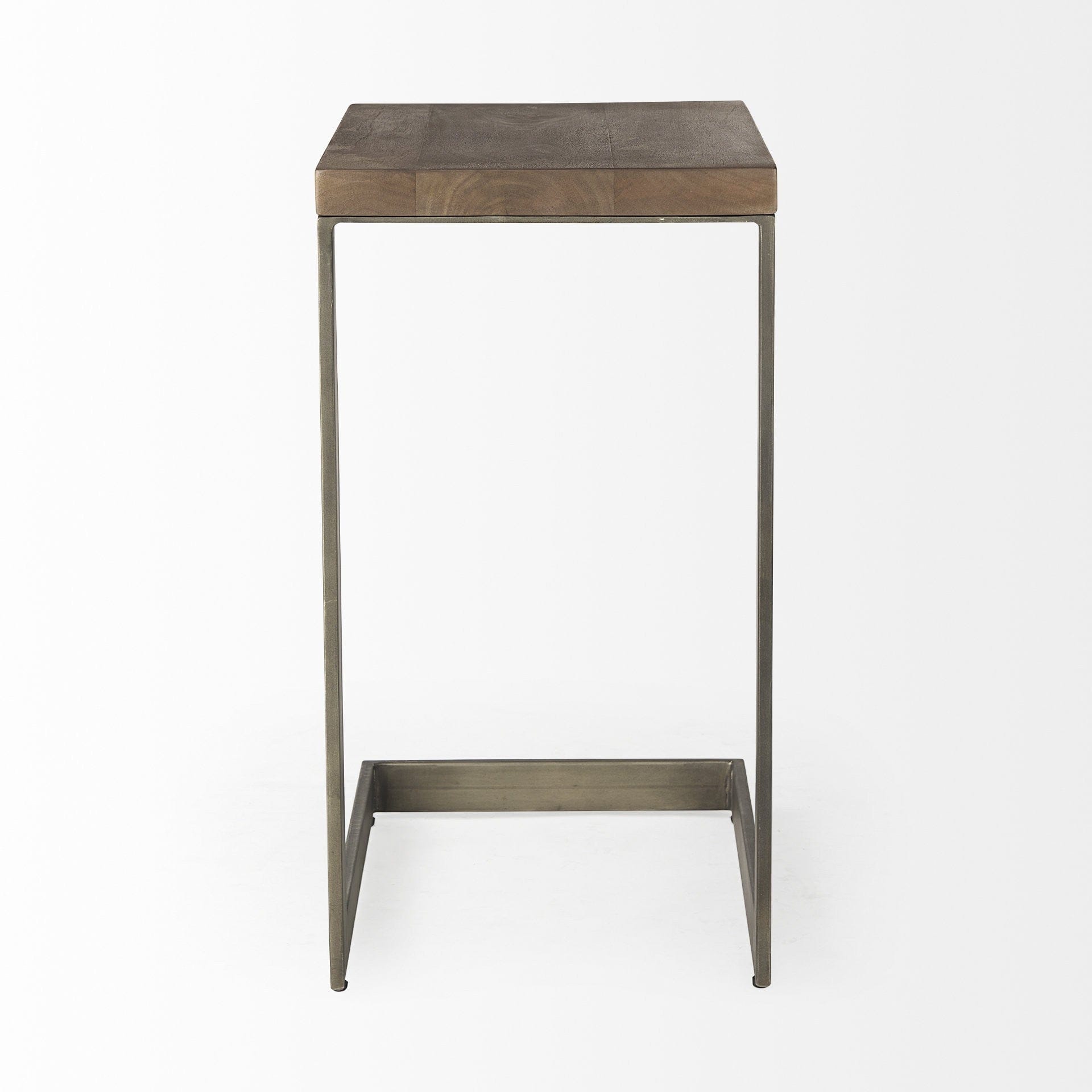 26" Brown Solid and Manufactured Wood Square End Table - Homeroots - Flyclothing LLC