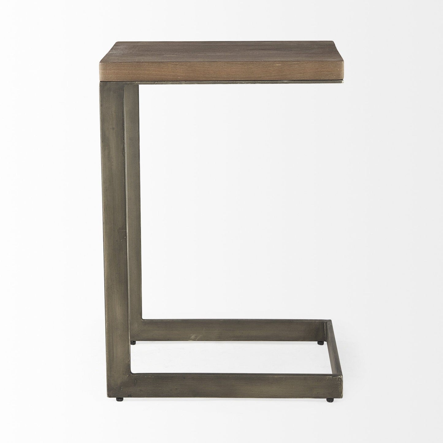 26" Brown Solid and Manufactured Wood Square End Table - Homeroots - Flyclothing LLC