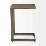 26" Brown Solid and Manufactured Wood Square End Table - Homeroots - Flyclothing LLC