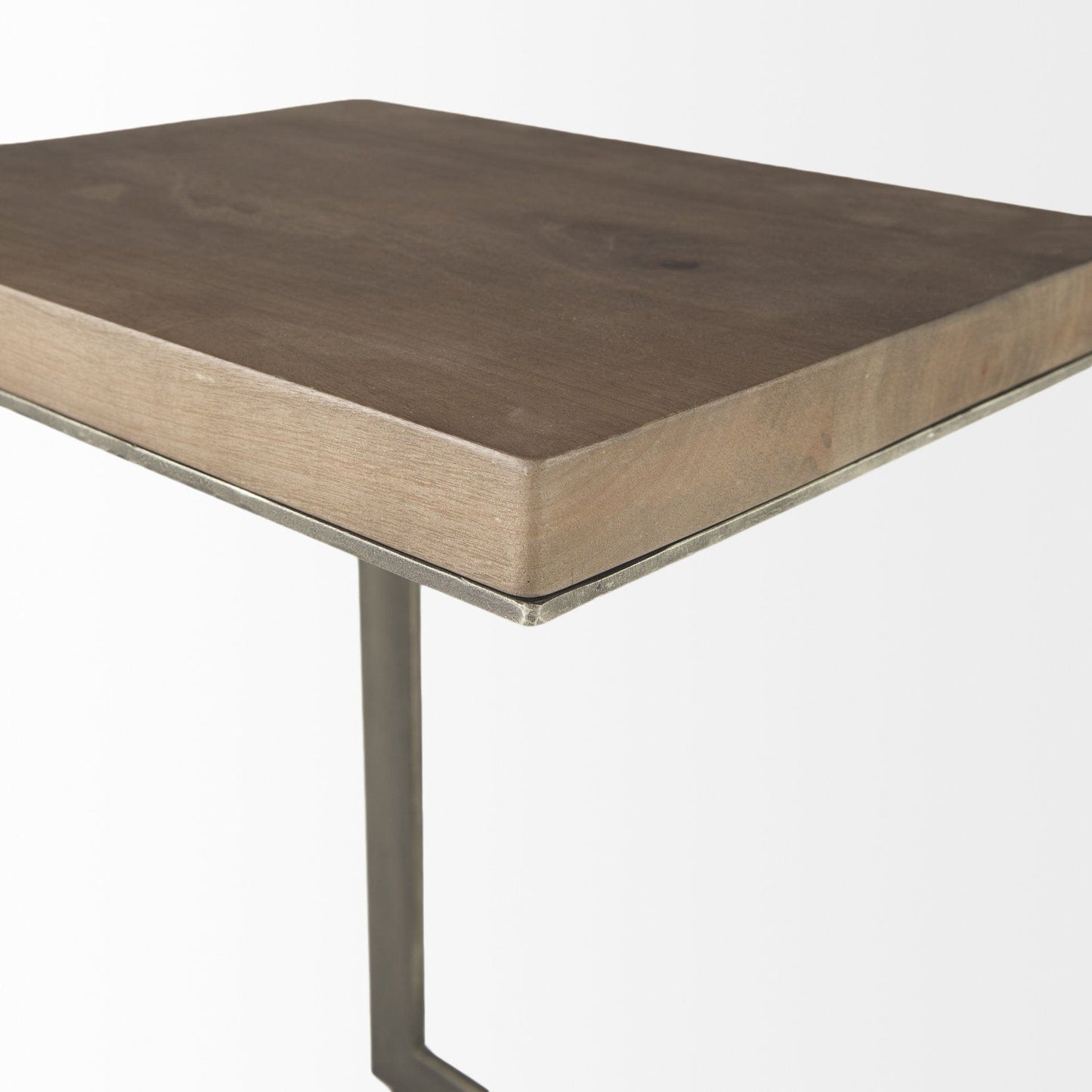 26" Brown Solid and Manufactured Wood Square End Table - Homeroots - Flyclothing LLC