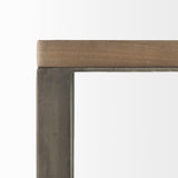 26" Brown Solid and Manufactured Wood Square End Table - Homeroots - Flyclothing LLC