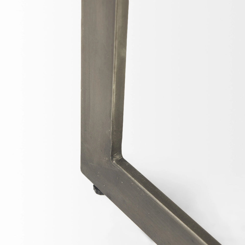 26" Brown Solid and Manufactured Wood Square End Table - Homeroots