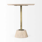 24" Beige Solid and Manufactured Wood Round End Table - Homeroots - Flyclothing LLC