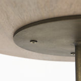 24" Beige Solid and Manufactured Wood Round End Table - Homeroots