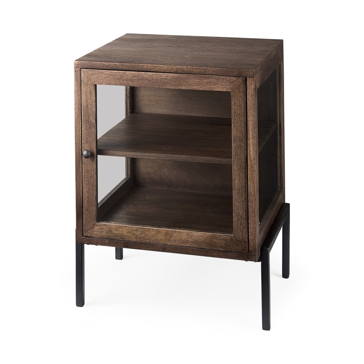 24" Brown Solid Wood Square End Table - Homeroots - Flyclothing LLC