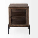 24" Brown Solid Wood Square End Table - Homeroots
