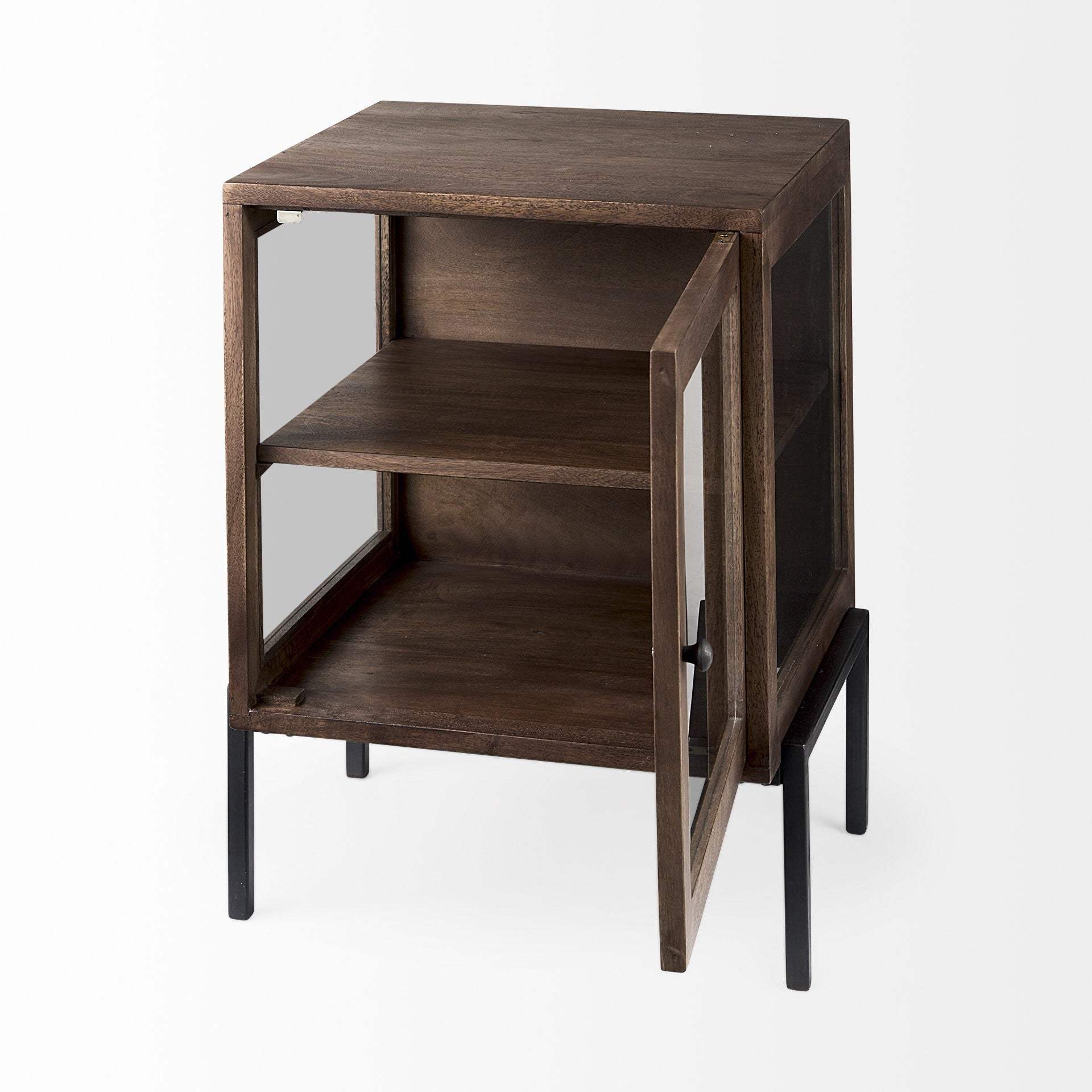 24" Brown Solid Wood Square End Table - Homeroots - Flyclothing LLC