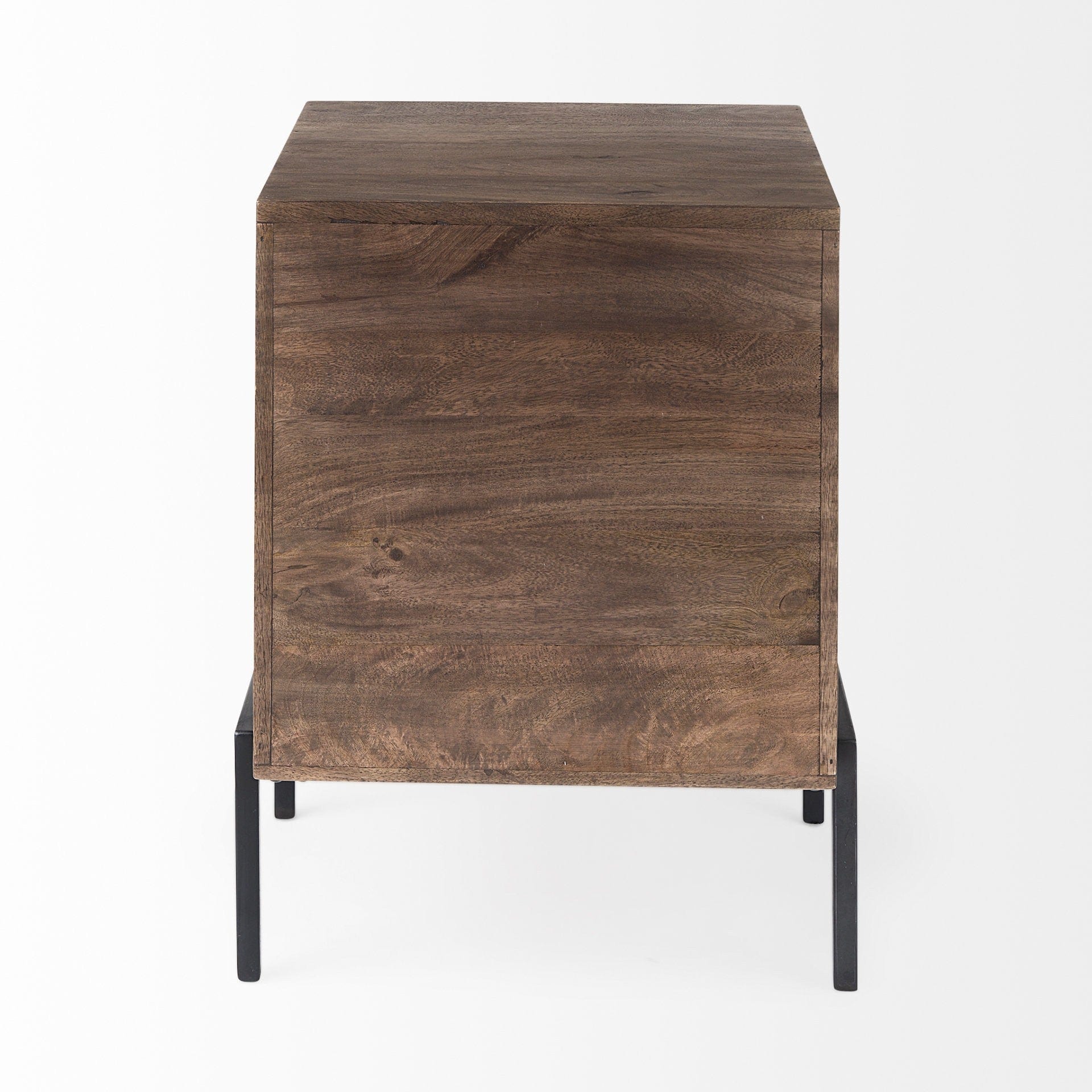 24" Brown Solid Wood Square End Table - Homeroots - Flyclothing LLC