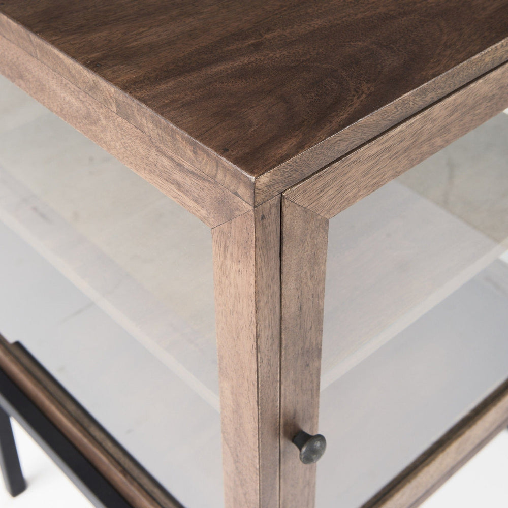 24" Brown Solid Wood Square End Table - Homeroots