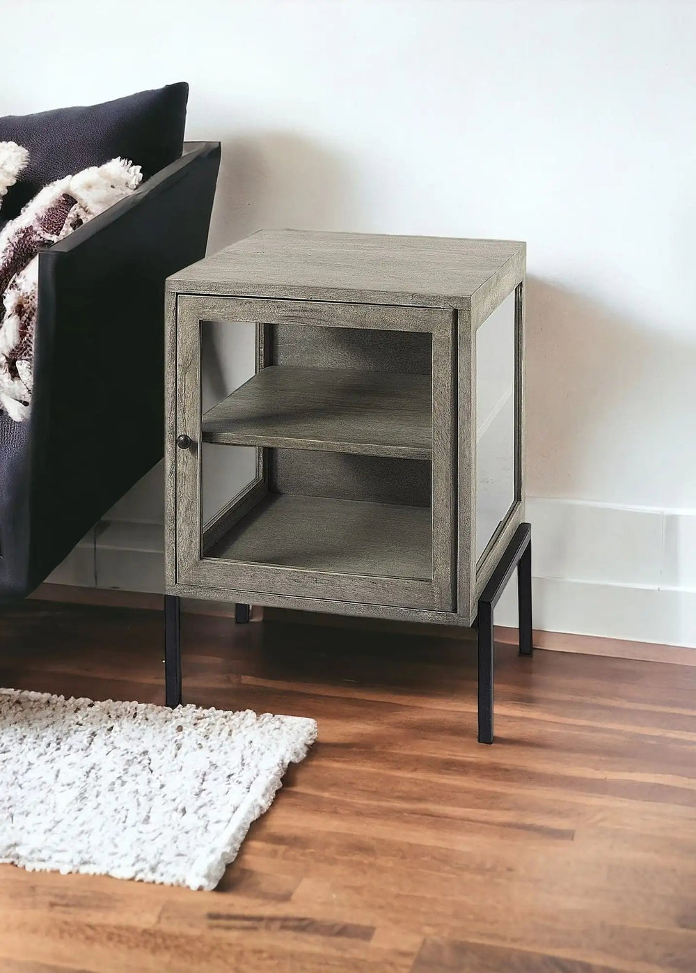 24" Brown Solid Wood Square End Table - Homeroots - Flyclothing LLC