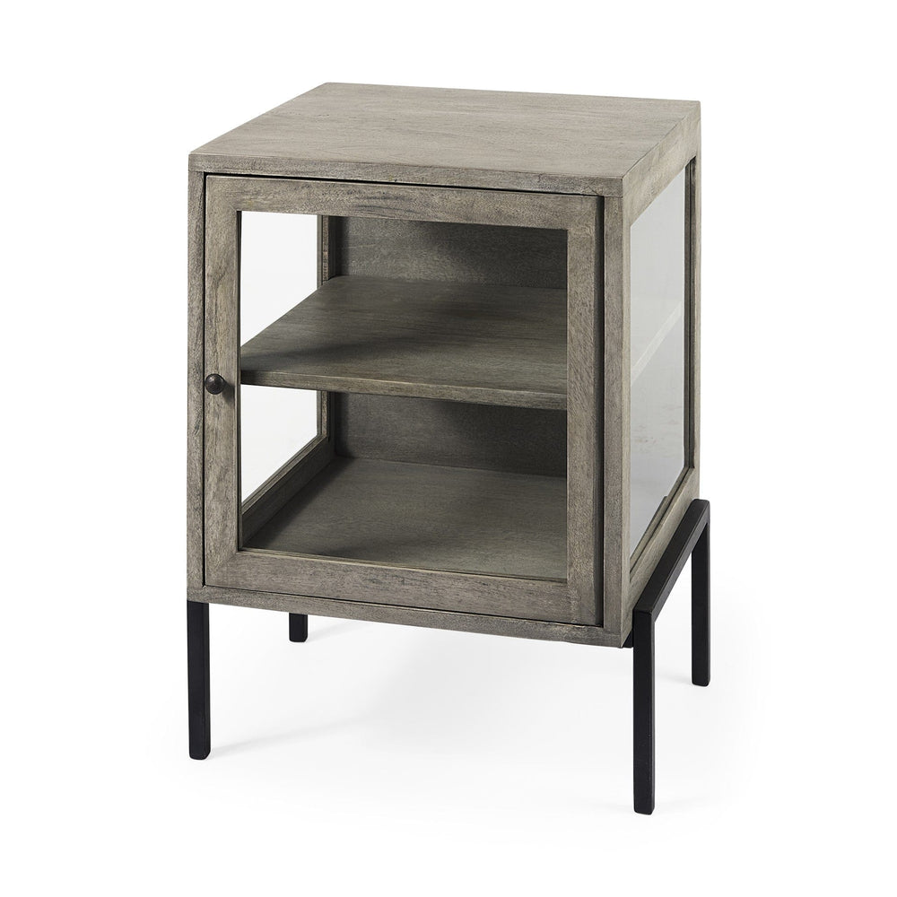 24" Brown Solid Wood Square End Table - Homeroots