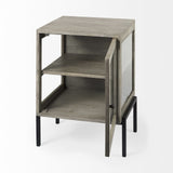 24" Brown Solid Wood Square End Table - Homeroots - Flyclothing LLC