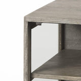 24" Brown Solid Wood Square End Table - Homeroots - Flyclothing LLC
