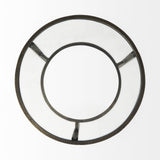 23" Bronze And Clear Glass And Metal Round End Table With Shelf - Homeroots - Flyclothing LLC