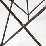 24" Bronze And White Marble Square End Table - Homeroots - Flyclothing LLC