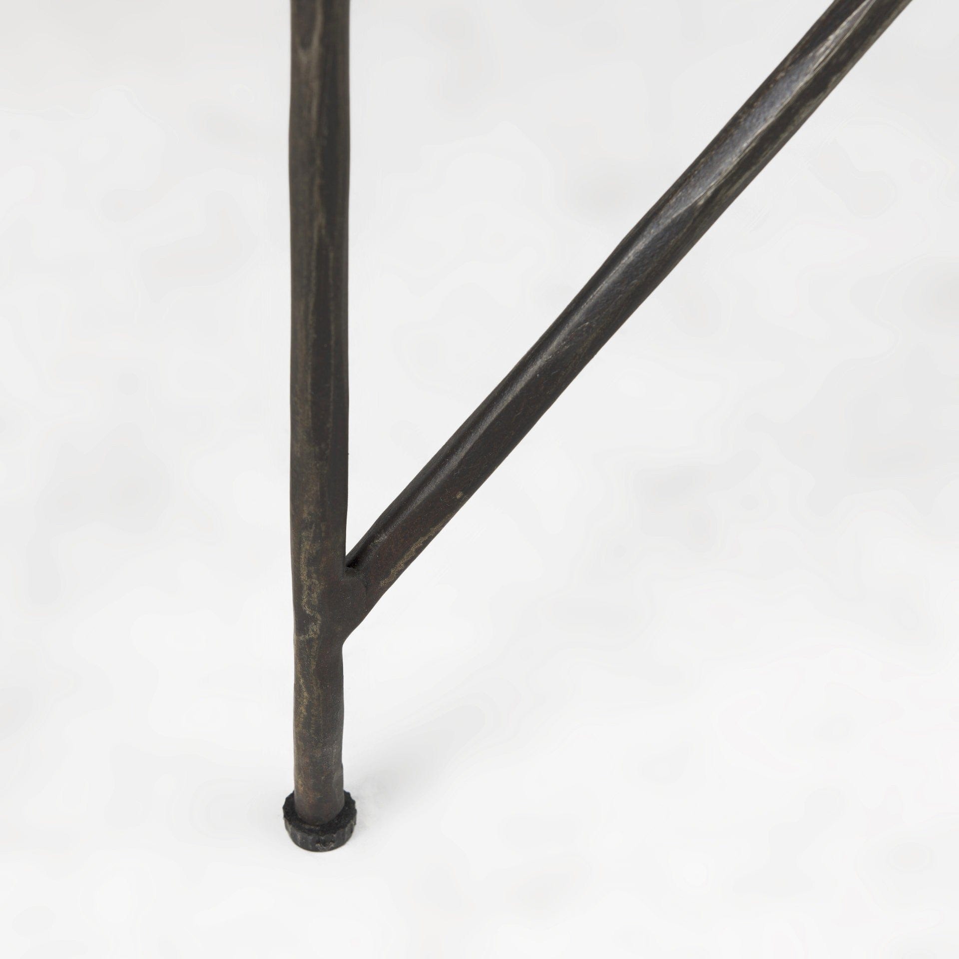 24" Bronze And White Marble Square End Table - Homeroots - Flyclothing LLC