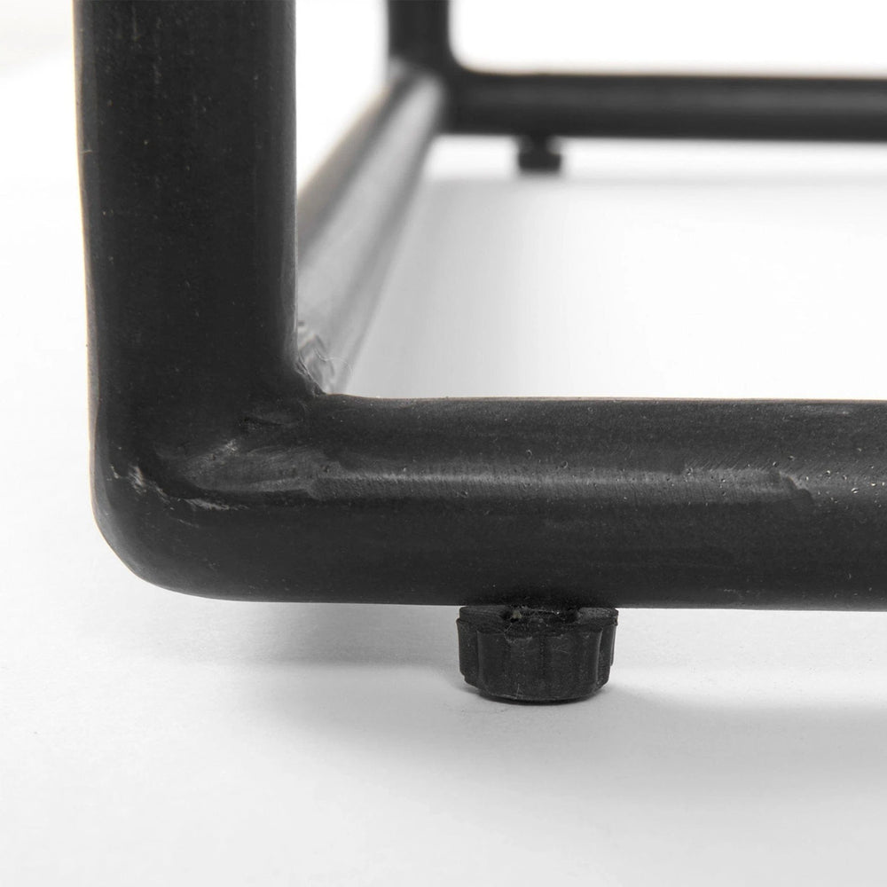 22" Black Marble Round End Table - Homeroots - Flyclothing LLC