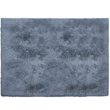 4' X 5' Gray Shag Power Loom Non Skid Area Rug - Homeroots - Flyclothing LLC