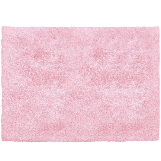 4' X 5' Pink Shag Power Loom Area Rug - Homeroots - Flyclothing LLC