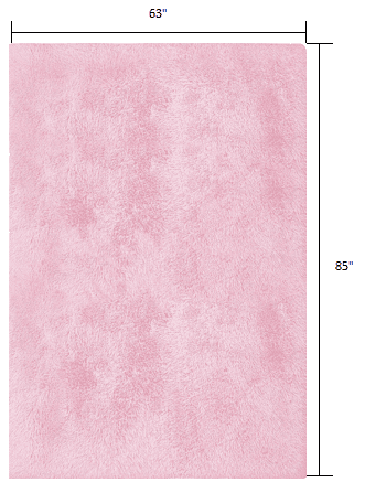 5' X 7' Pink Shag Area Rug - Homeroots - Flyclothing LLC