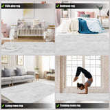 4' X 5' White Power Loom Area Rug - Homeroots - Flyclothing LLC