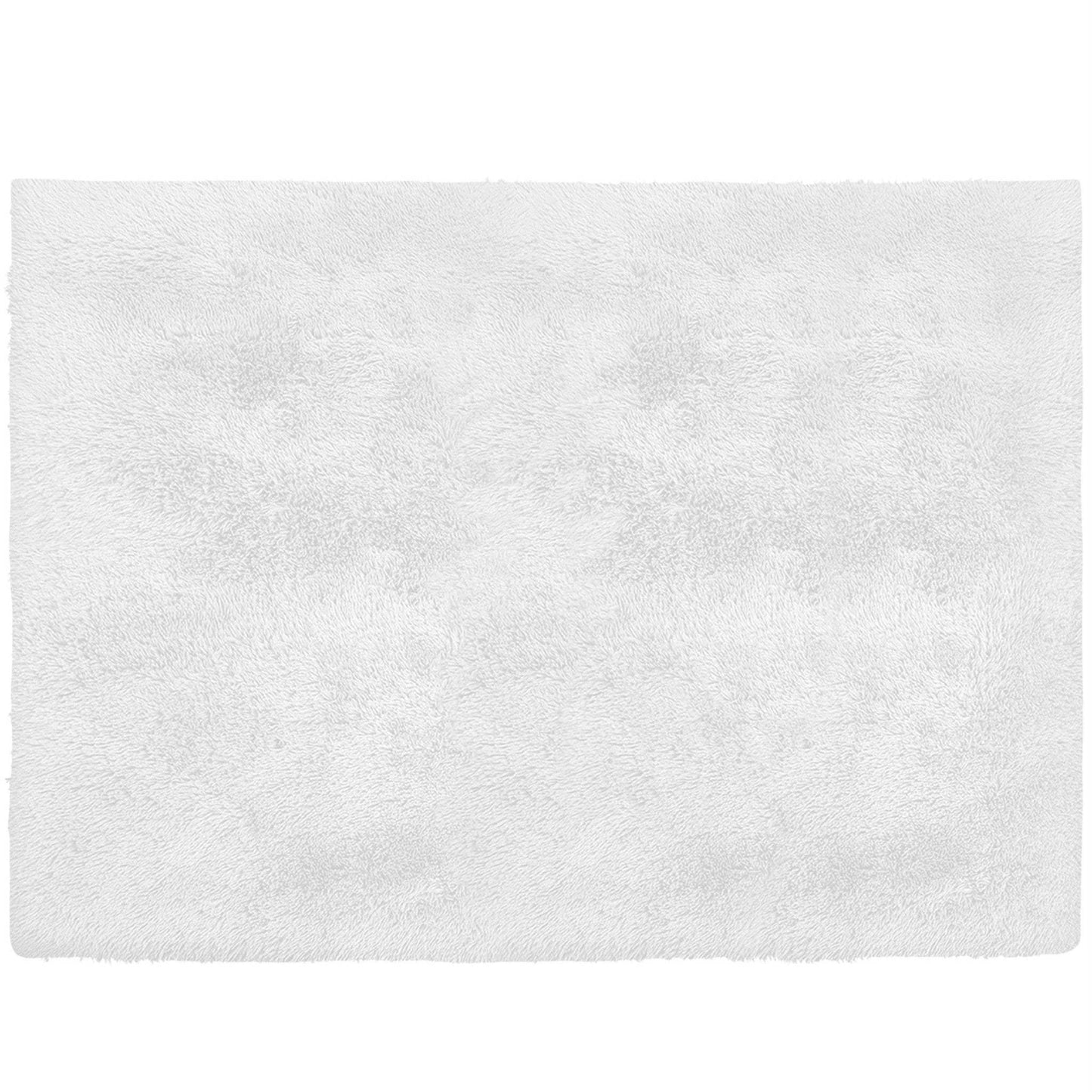 4' X 5' White Power Loom Area Rug - Homeroots - Flyclothing LLC