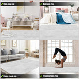 4' X 5' White Power Loom Area Rug - Homeroots - Flyclothing LLC